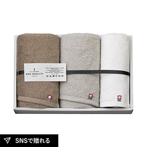 今治タオル ONE QUALITY フェイス2P・ウォッシュタオル1P