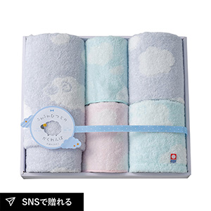 天使のふわもこ ふわふわひつじのかくれんぼ タオルセット B