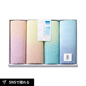 Solairo Towel（ソライロタオル） 今治産タオル フェイスタオル4P