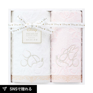 ディズニー プレミアム エターナリー フェイス1P・ゲストタオル1P（ミックス）