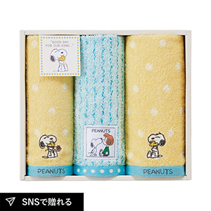 ピーナッツ スヌーピー ハグ フェイス1P・ウォッシュタオル2P