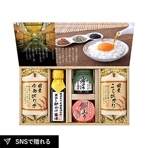 美食ファクトリー 蔵出し卵がけ醤油と美味しい米ギフト B
