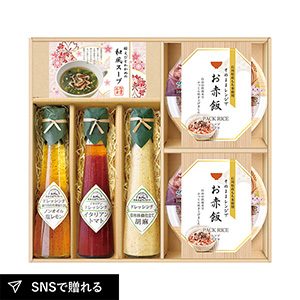 飛騨高山ファクトリー 赤飯とドレッシングのお祝御膳 B