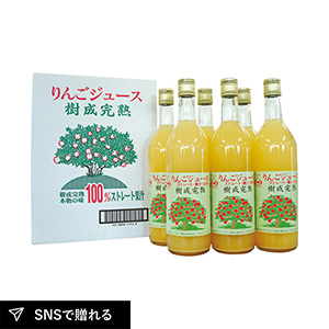 青森津軽産地直送樹成完熟林檎ジュース