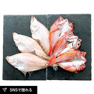 島根 岡富商店「一日漁」のどぐろ・かれい一夜干