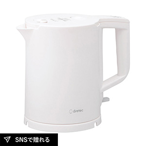ドリテック 電気ケトル「ピタポット」800ml