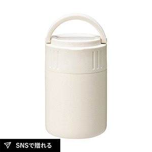 モグモグ キャリースープボトル 350ml（ステンレススプーン付）（ホワイト）