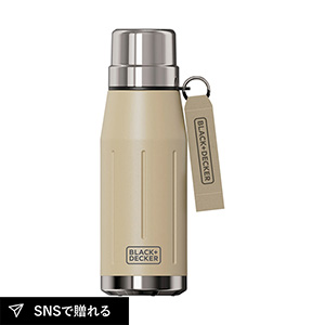 BLACK+DECKER 真空ステンレスタンブラー 650ml（ベージュ）