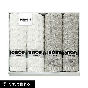レノマ フェイスタオル4P