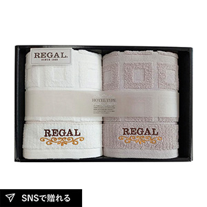 リーガル/スクエア フェイスタオル2P