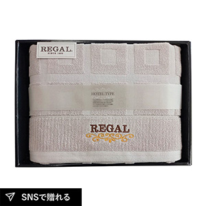 リーガル/スクエア バスタオル（グレー）