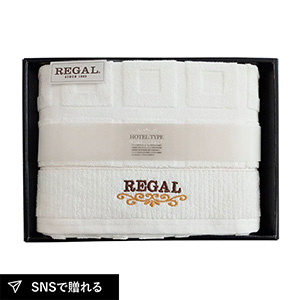 リーガル/スクエア バスタオル（ホワイト）