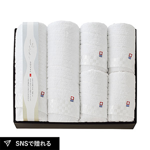 しろきらり バスタオル2P・フェイスタオル4P