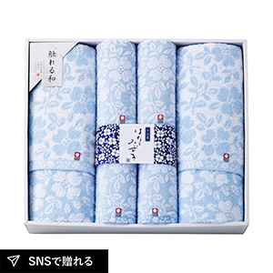 今治タオルブランド はなみずき バスタオル2P・フェイスタオル4P