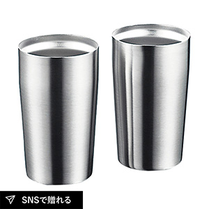 粋 真空Ｗステンタンブラー(320ml)ペアセット