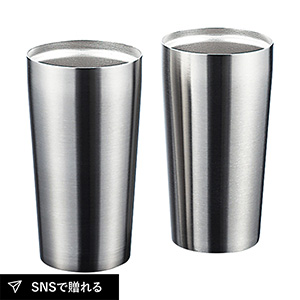粋 真空Ｗステンタンブラー(450ml)ペアセット