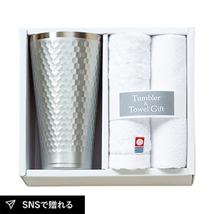 タンブラー＆今治産タオル＆マイクロファイバークロスセットA