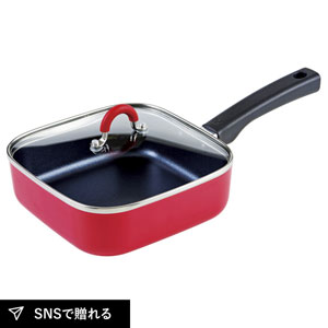 ToMay IH対応スクエアパン（レッド）