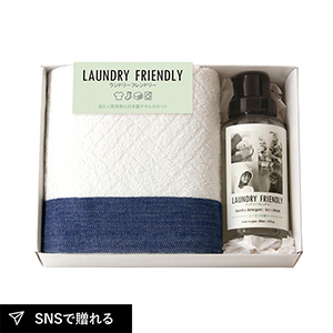 ランドリーフレンドリー 日本製タオルと洗たく用洗剤のセットC