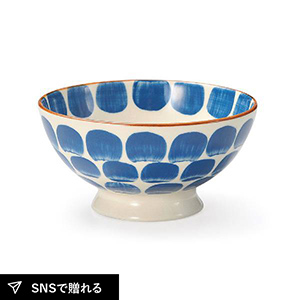 Artiste Village Blue drops cafe bowl