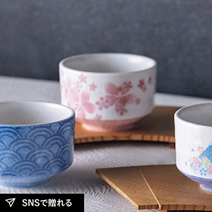 茶楽JAPAN　抹茶碗（舞桜）木箱入