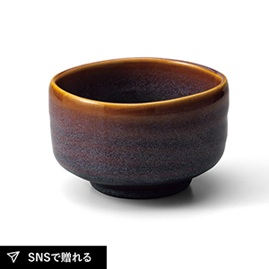 抹茶ラテカップ（茶釉）