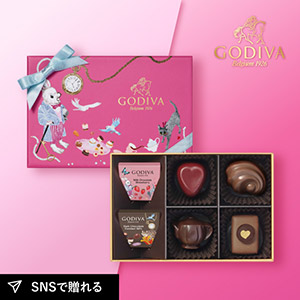 GODIVA アリスのティーパーティ アソートメント（6粒入）