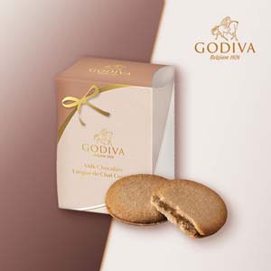 GODIVA ミルクチョコレート ラングドシャクッキー（4枚入）