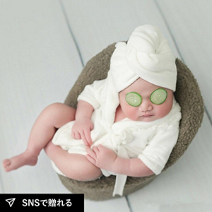 【韓国スタイル】babyバスローブ
