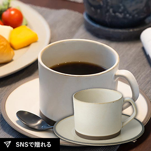 ブリューコーヒー　カップ＆ソーサー（WH）