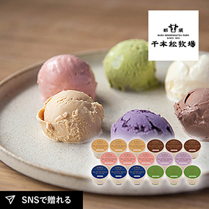 【送料無料】千本松牧場 ピュアミルクアイス17個入