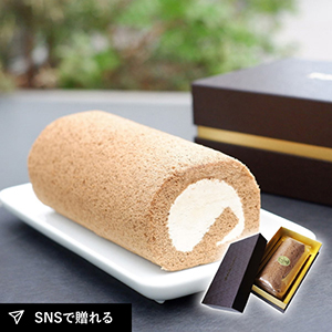 ミカド珈琲 旧軽モカロールケーキ