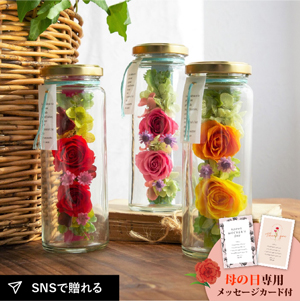 ★母の日フラワーギフト ボトルメール