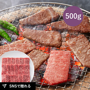 【送料無料】松阪まるよし 松阪牛 焼肉用（肩・モモ・バラB）500g