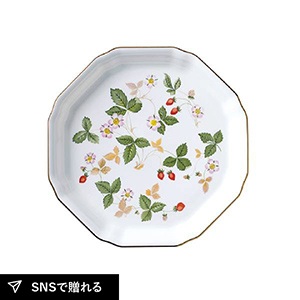 WEDGWOOD（ウェッジウッド） ワイルド ストロベリー オクタゴナルディッシュ L