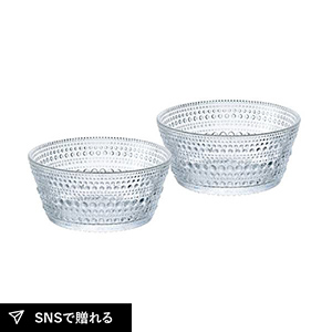 iittala（イッタラ） カステヘルミ ボウル 230ml ペア（クリア）
