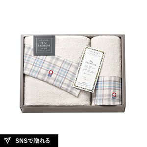 The PREMIUM　今治エアーパイル　フェイス・ハンドタオル