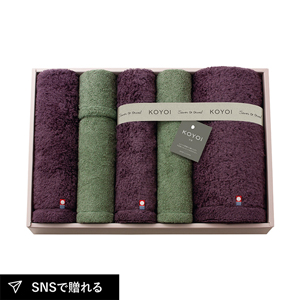 KOYOI 〈今宵〉 バスタオル1P・ハンドタオル1P・フェイスタオル4P