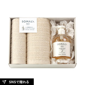 そまり ハンド用液体石けんとフェイスタオル1P・ハンドタオル1P