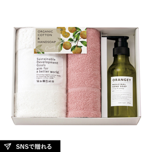 ORANGEY〈オランジー〉 薬用ハンドソープとオーガニックタオルセットC