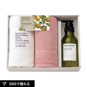 ORANGEY〈オランジー〉 薬用ハンドソープとオーガニックタオルセットD