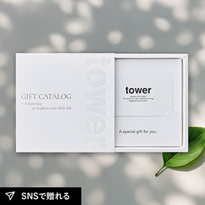 カード型カタログギフト 山崎実業 tower WH