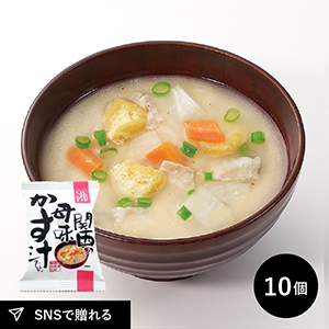 しあわせいっぱい 関西の母の味かす汁 10食セット メール便