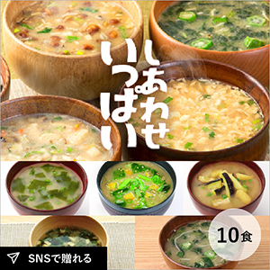 しあわせいっぱい超合わせおみそ汁 5種10食詰め合わせセット メール便