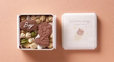 ジェンダーリビール用クッキー缶