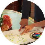 にがおえ指紋アート