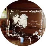 クリアな似顔絵ボード