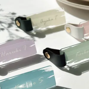 アクリル・レザー席札