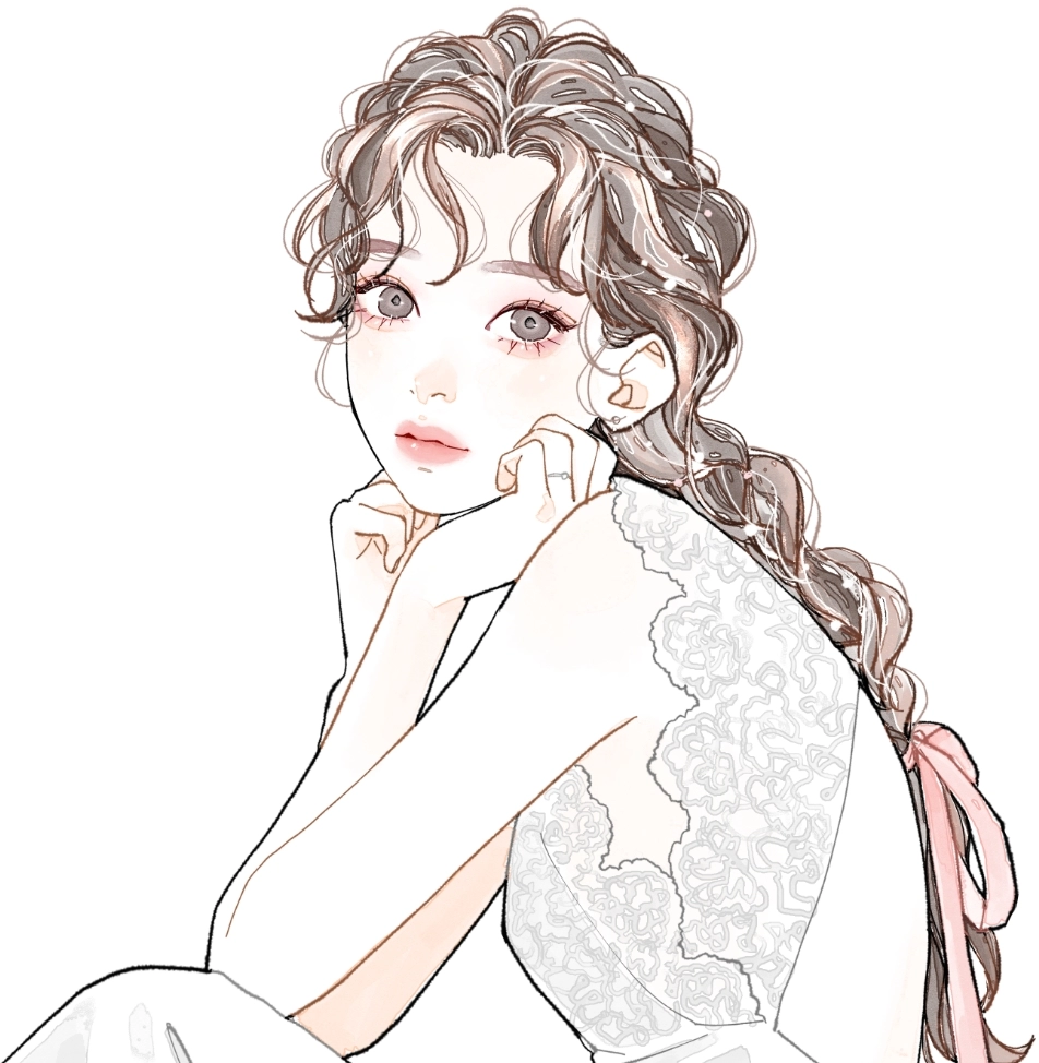 こちらを向く花嫁