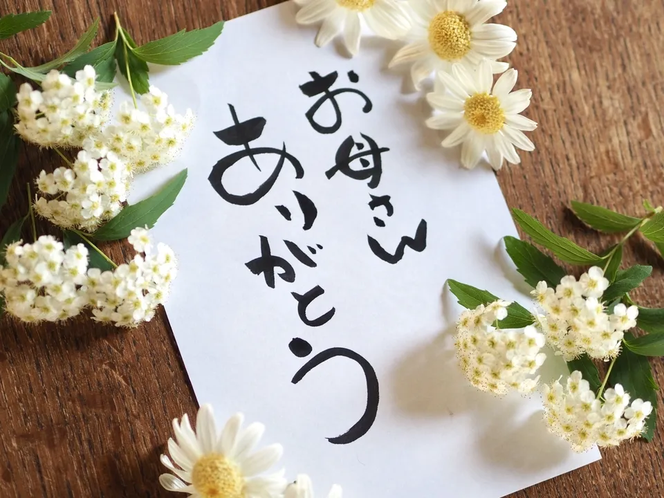 感謝の言葉「お母さんありがとう」